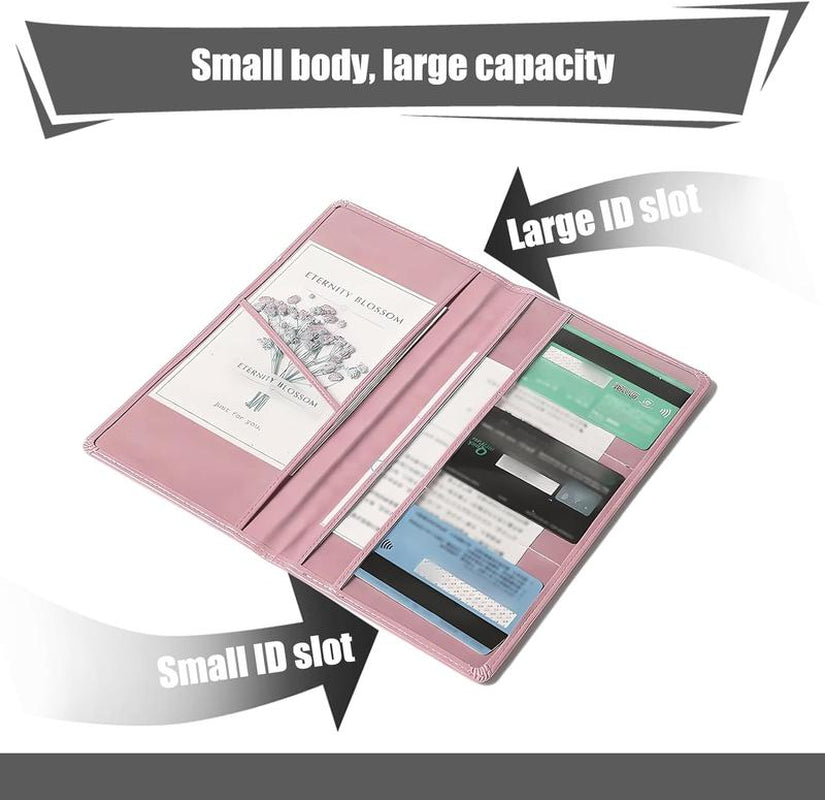 Car Registration and Insurance Holder, Car Organizer Premium Leather Registration and Insurance Card Holder,With Magnetic Shut for Cards, Essential Document, Driver License
