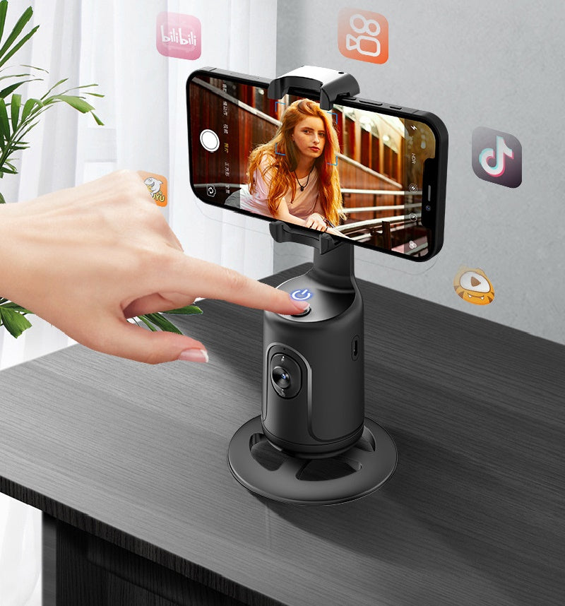 360° Auto Face Tracking AI Smart Gimbal for Smartphones - Stabilizer and Tripod for Video Vlogging and Live Streaming
