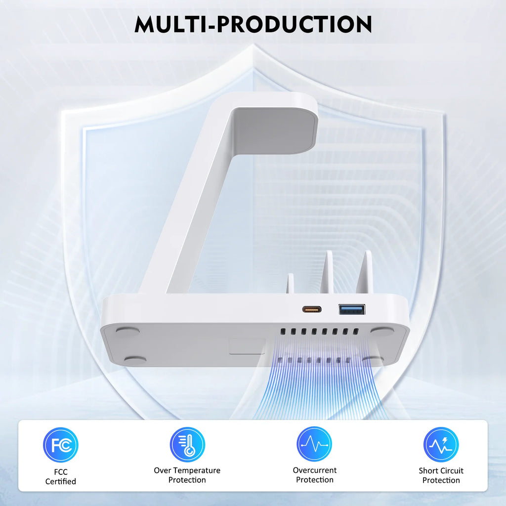 Wireless Charger Compatible for Iphone /Sumsung /Tablets /Ipad /Airpods /Iwatch Series-  5 in 1 Charging Station Compatible for Apple Multiple Devices